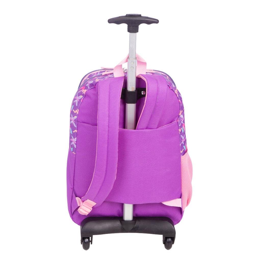 Mochila Carrinho Externo Capricho Encantada Fadinhas Roxo - Lilás Roxo 4