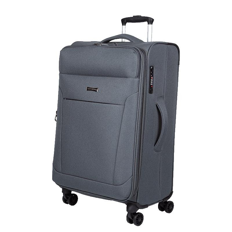 Mala de Viagem Grande Sestini Ultralight Plus com Rodas duplas 360°, Zíper Expansível e Cadeado TSA - Cinza Cinza 3