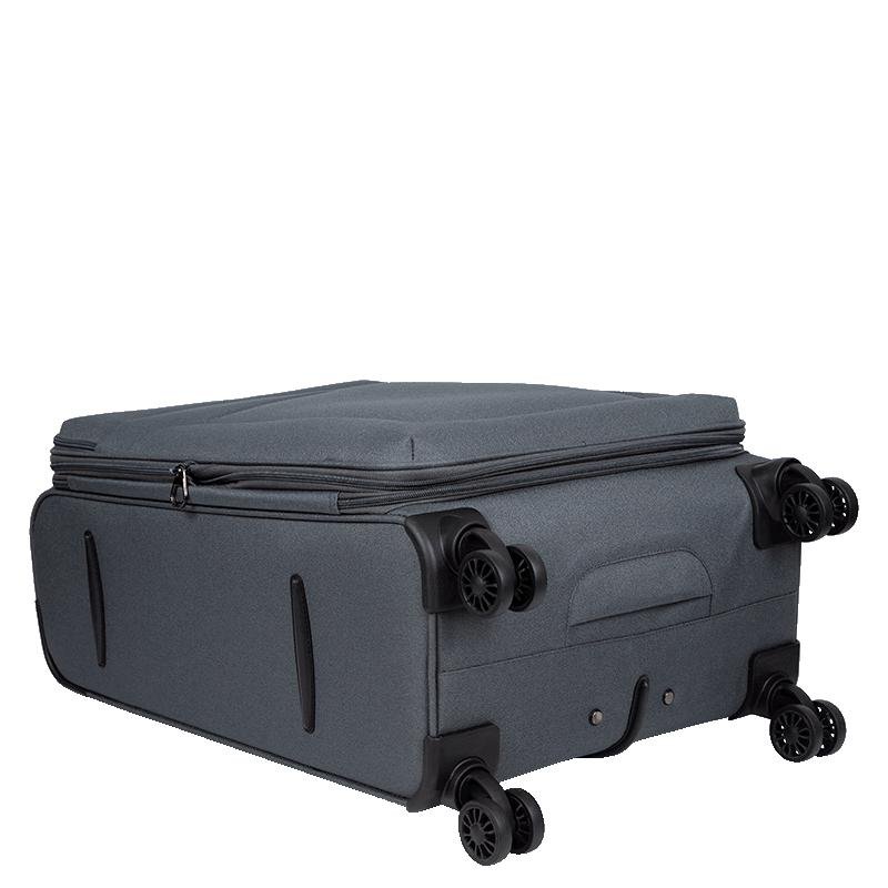 Mala de Viagem Grande Sestini Ultralight Plus com Rodas duplas 360°, Zíper Expansível e Cadeado TSA - Cinza Cinza 5