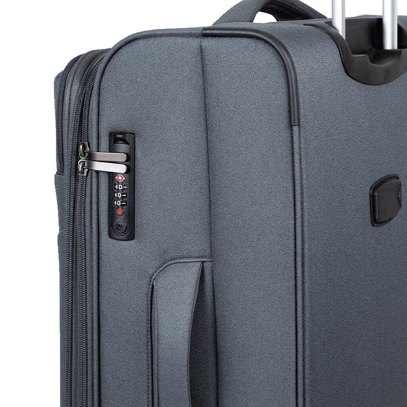 Mala de Viagem Grande Sestini Ultralight Plus com Rodas duplas 360°, Zíper Expansível e Cadeado TSA - Cinza Cinza 7