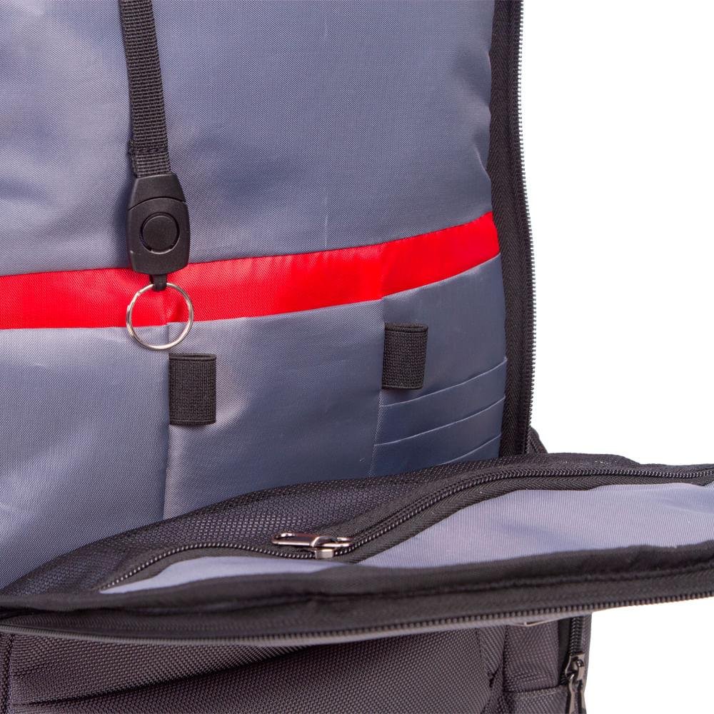Mochila Grande 2 Compartimentos Notebook Lateral Web 3.0 Plus - Cinza Cinza 13