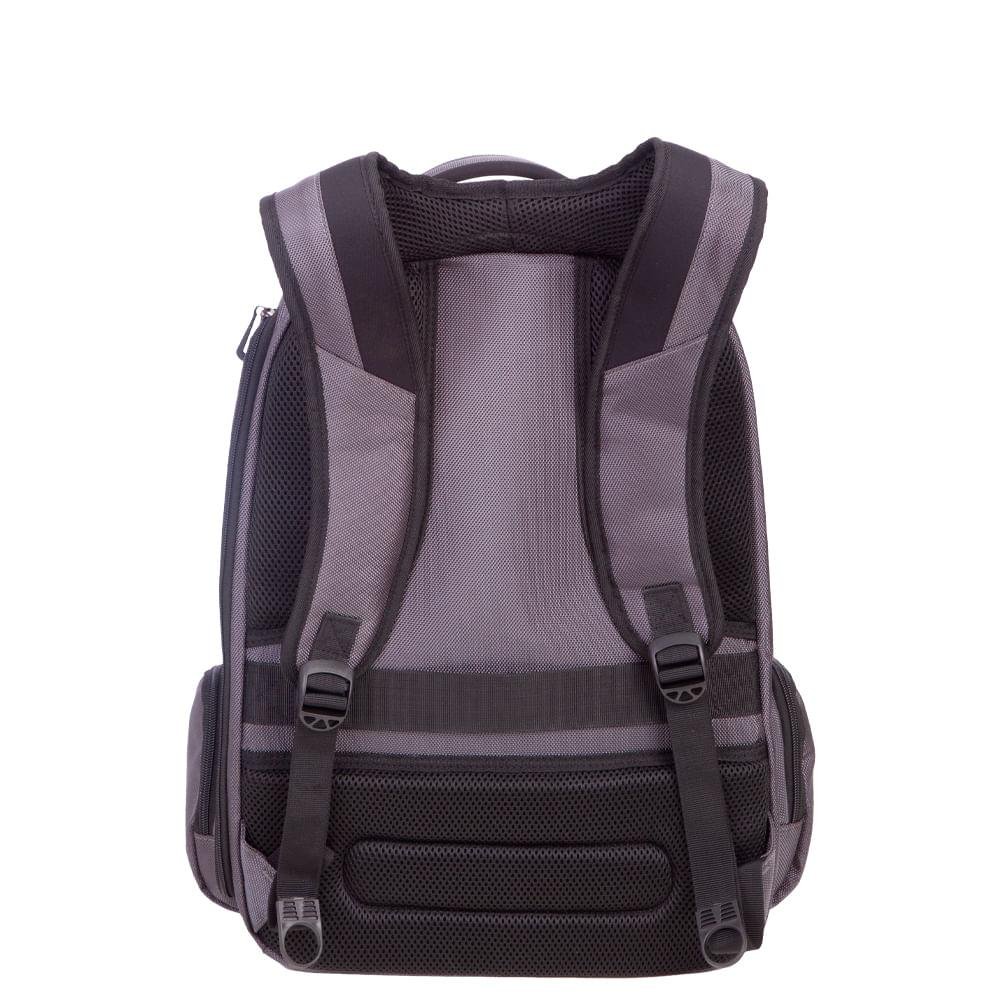 Mochila Grande 2 Compartimentos Notebook Lateral Web 3.0 Plus - Cinza Cinza 9
