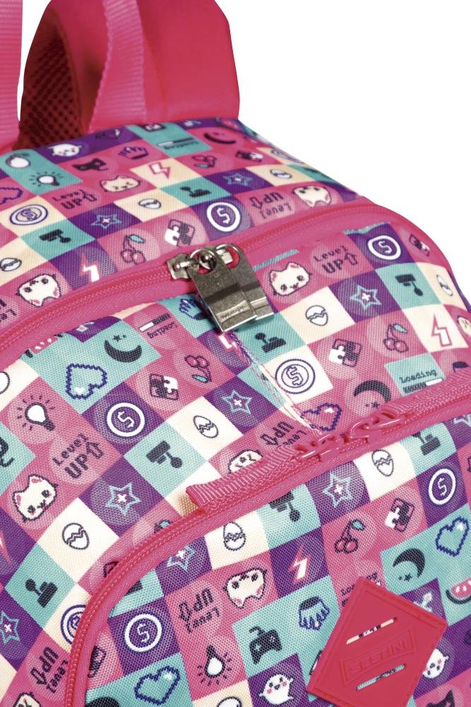 Mochila Sestini Magic Emoticons Rosa 4