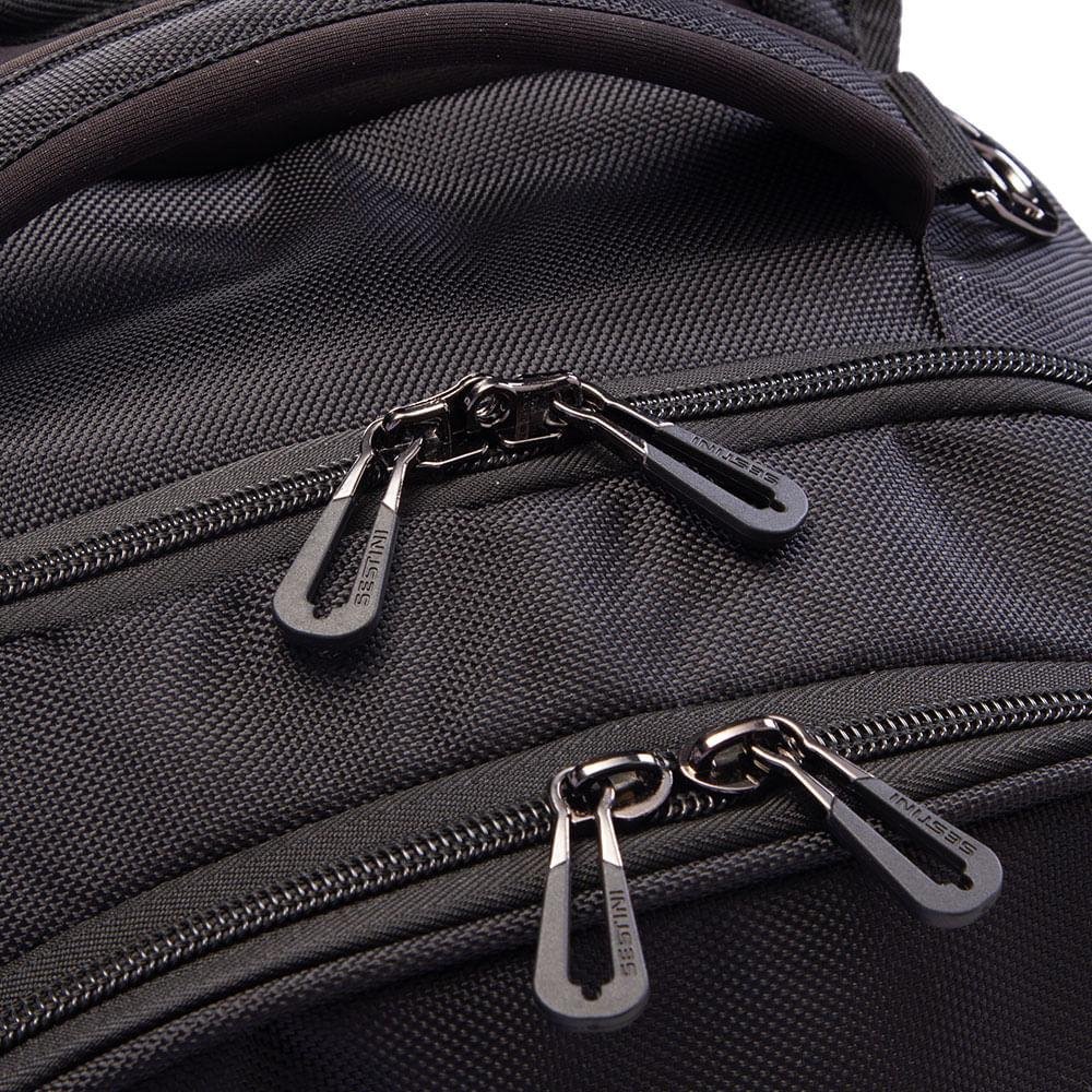 Mochila Grande 2 Compartimentos Notebook Web 3.0 Plus - Preto Preto 4