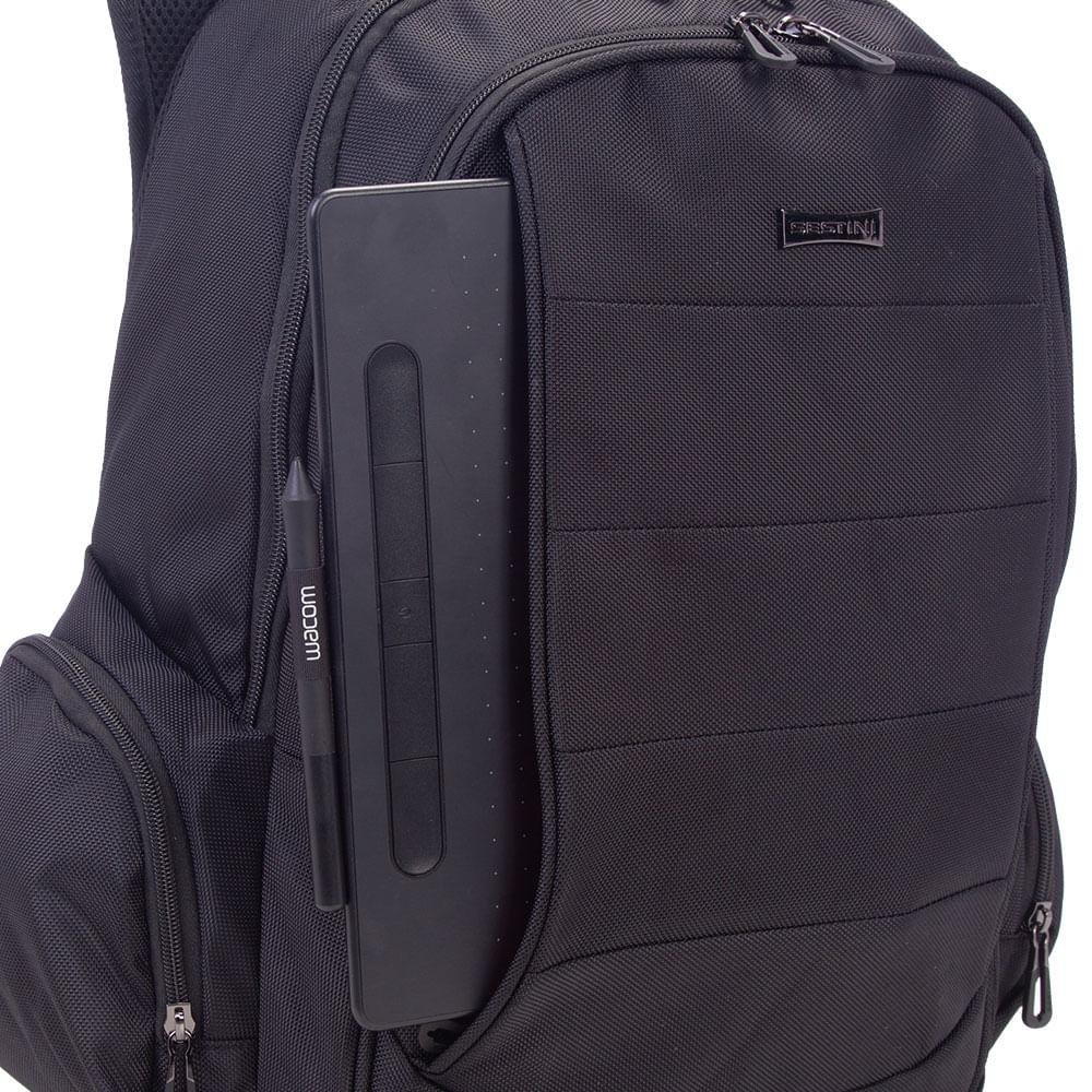 Mochila Grande 2 Compartimentos Notebook Web 3.0 Plus - Preto Preto 5