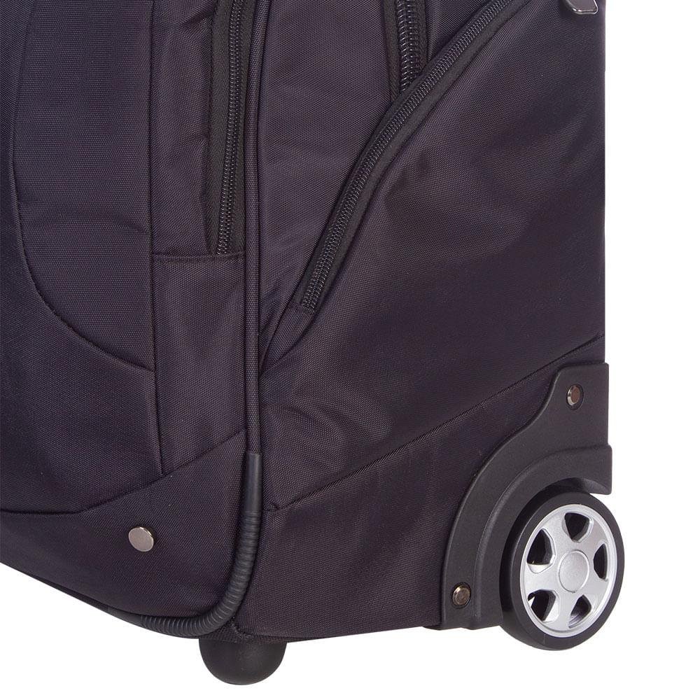 Mochila Carrinho 2x1 2 Compartimentos Sestini New Next - Preto Preto 6