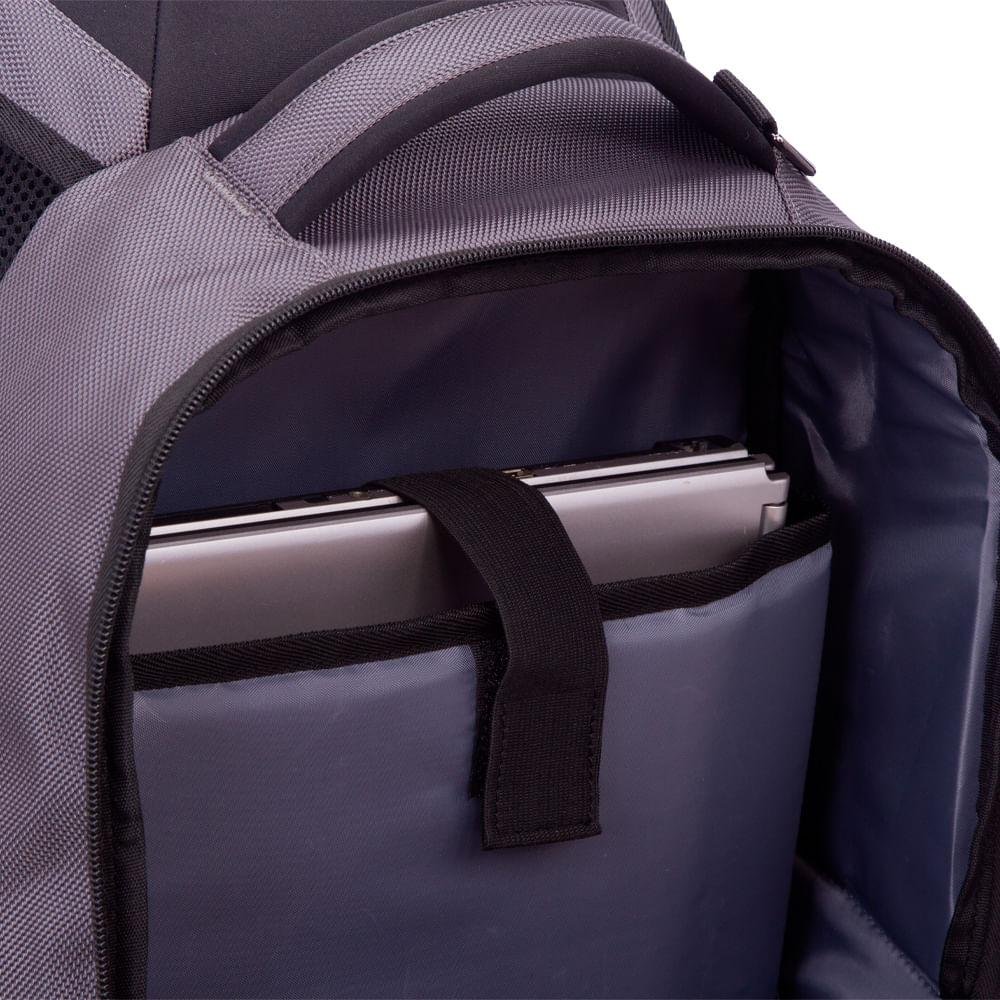 Mochila Grande 2 Compartimentos Notebook Web 3.0 Plus - Cinza Cinza 11