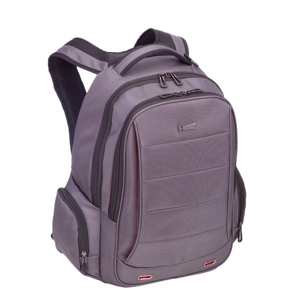 Mochila Grande 2 Compartimentos Notebook Web 3.0 Plus - Cinza Cinza 5