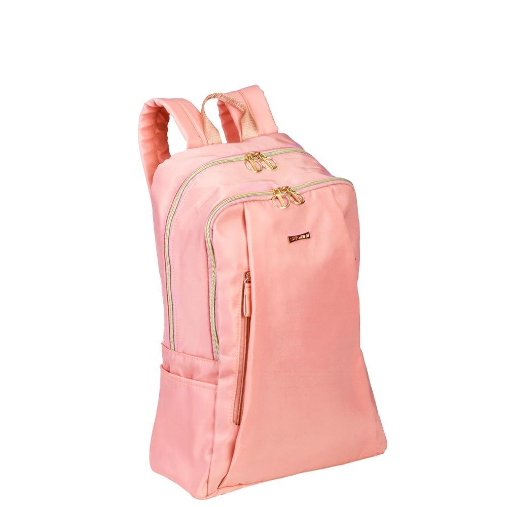 Mochila Grande 2 Comp Pixie Rosa - Rose Rosa 3