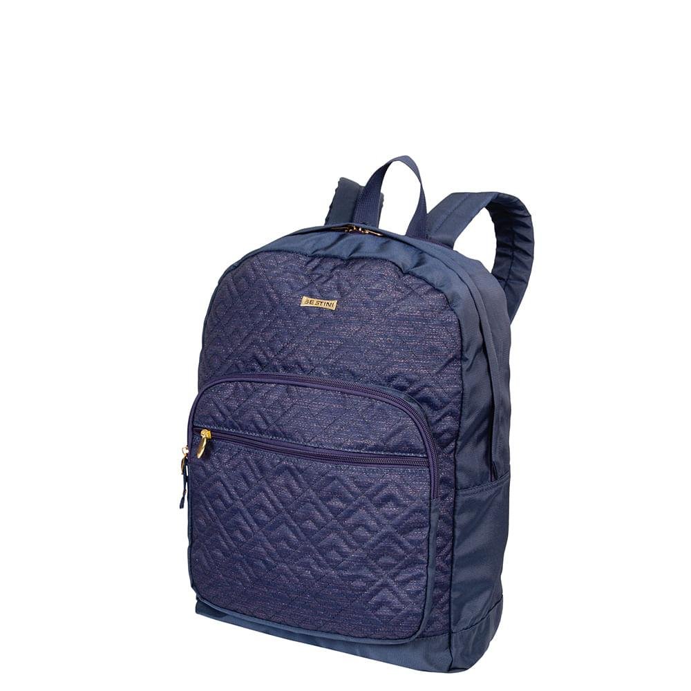 Mochila Grande Sestini Selfie Azul Azul 3