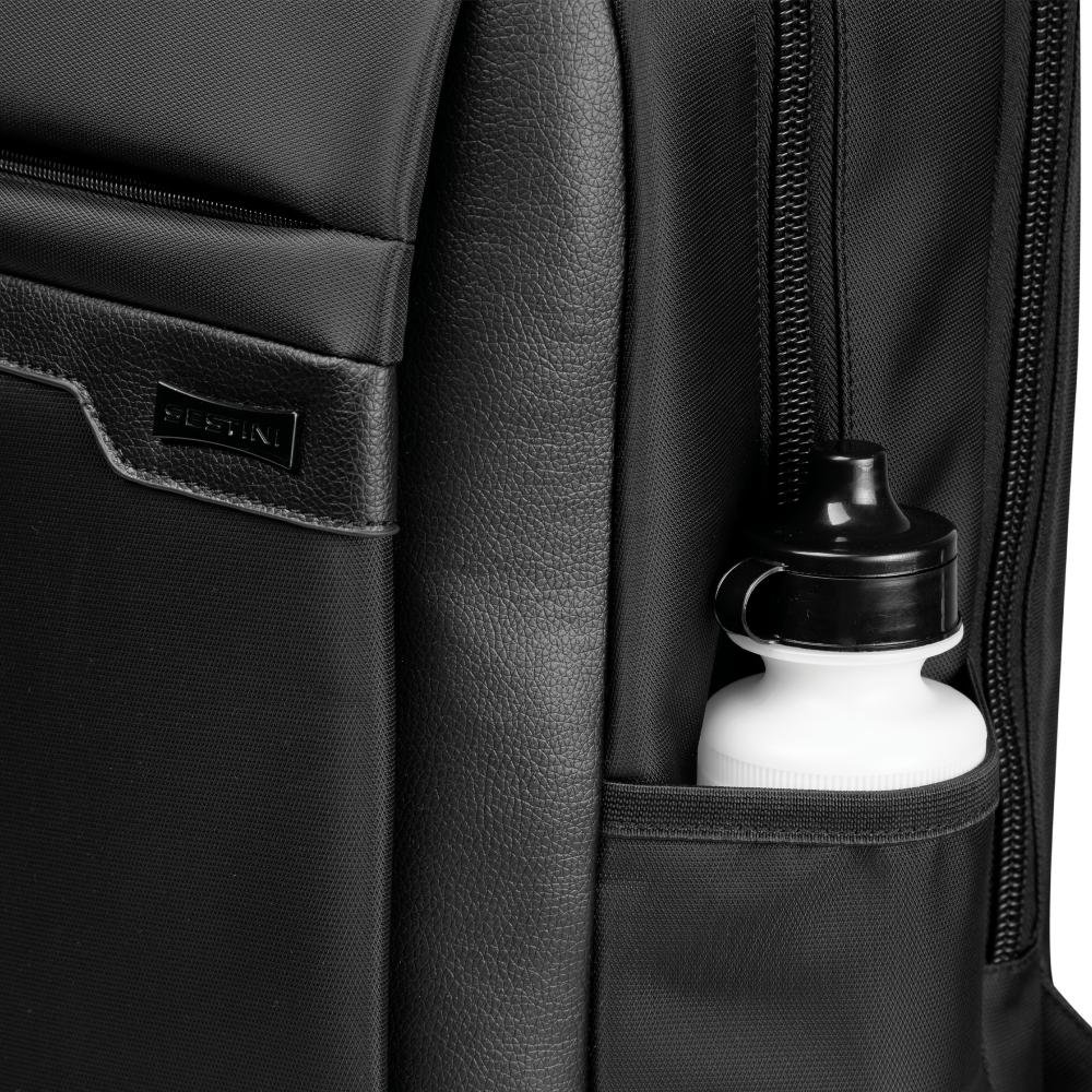 Mochila Grande 2 Compartimentos Laptop Sestini Prime Preto Preto 5