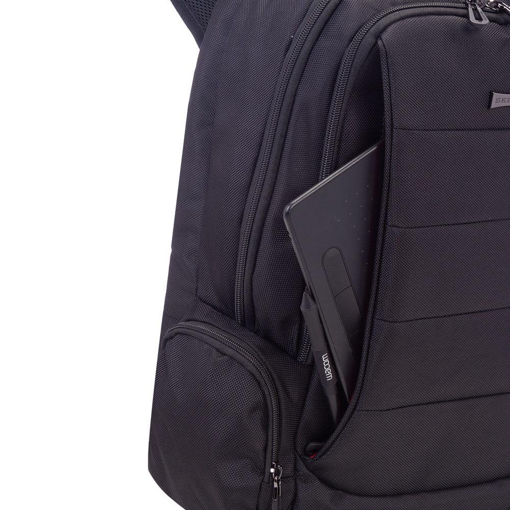 Mochila Grande 2 Compartimentos Laptop Web 3.0 Plus - Preto Preto 11