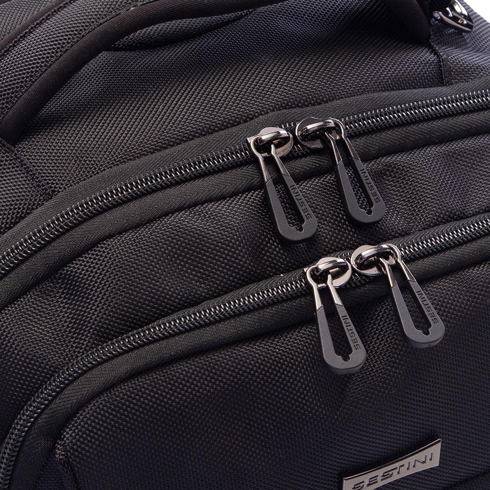 Mochila Grande 2 Compartimentos Laptop Web 3.0 Plus - Preto Preto 8
