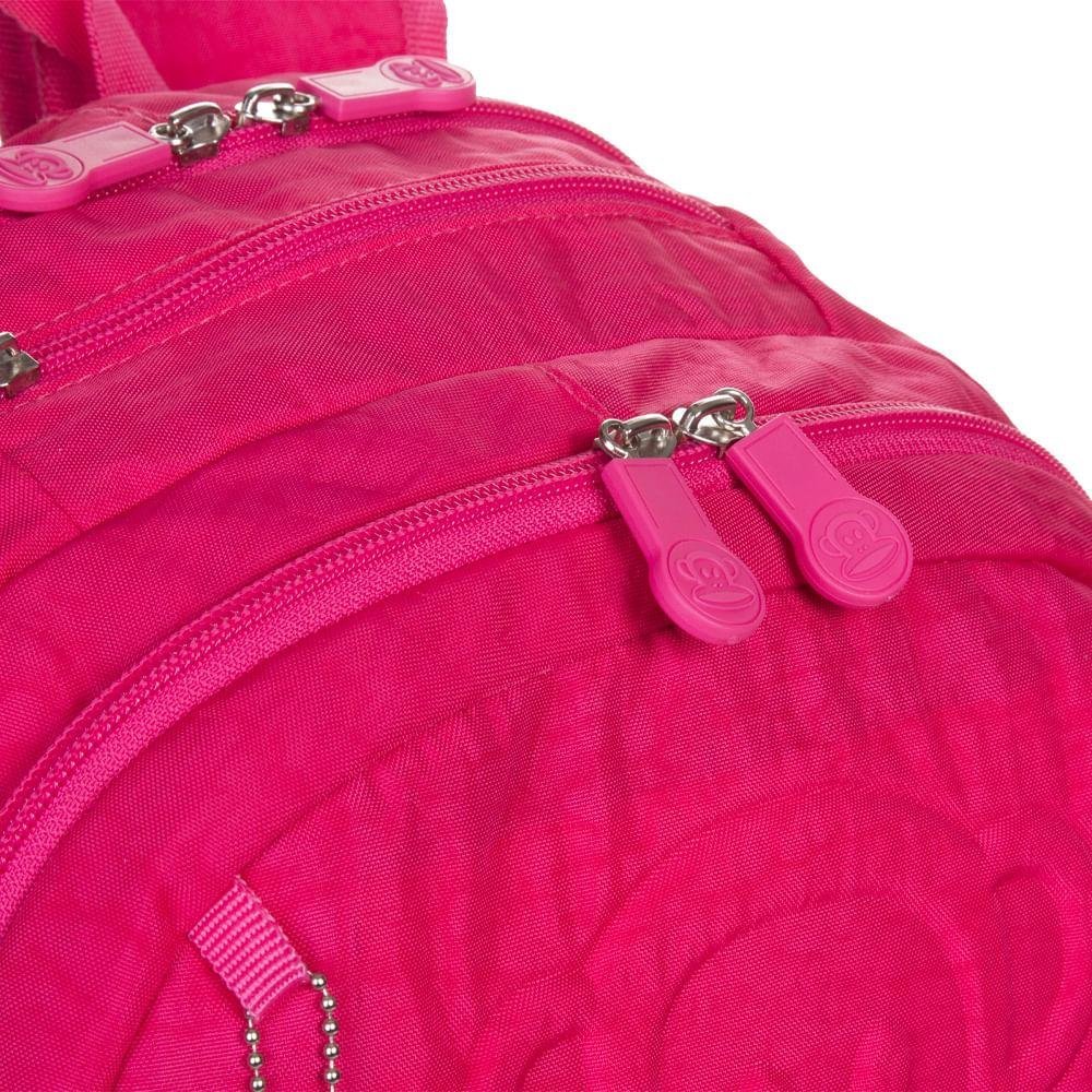 Mochila Grande 2 Compartimentos Paul Frank Classics - Dark Rosa - Pink Rosa 7