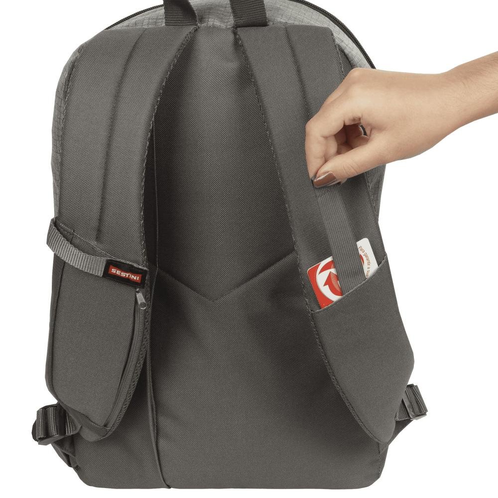 Mochila Sestini Magic ECO Textura Cinza 10