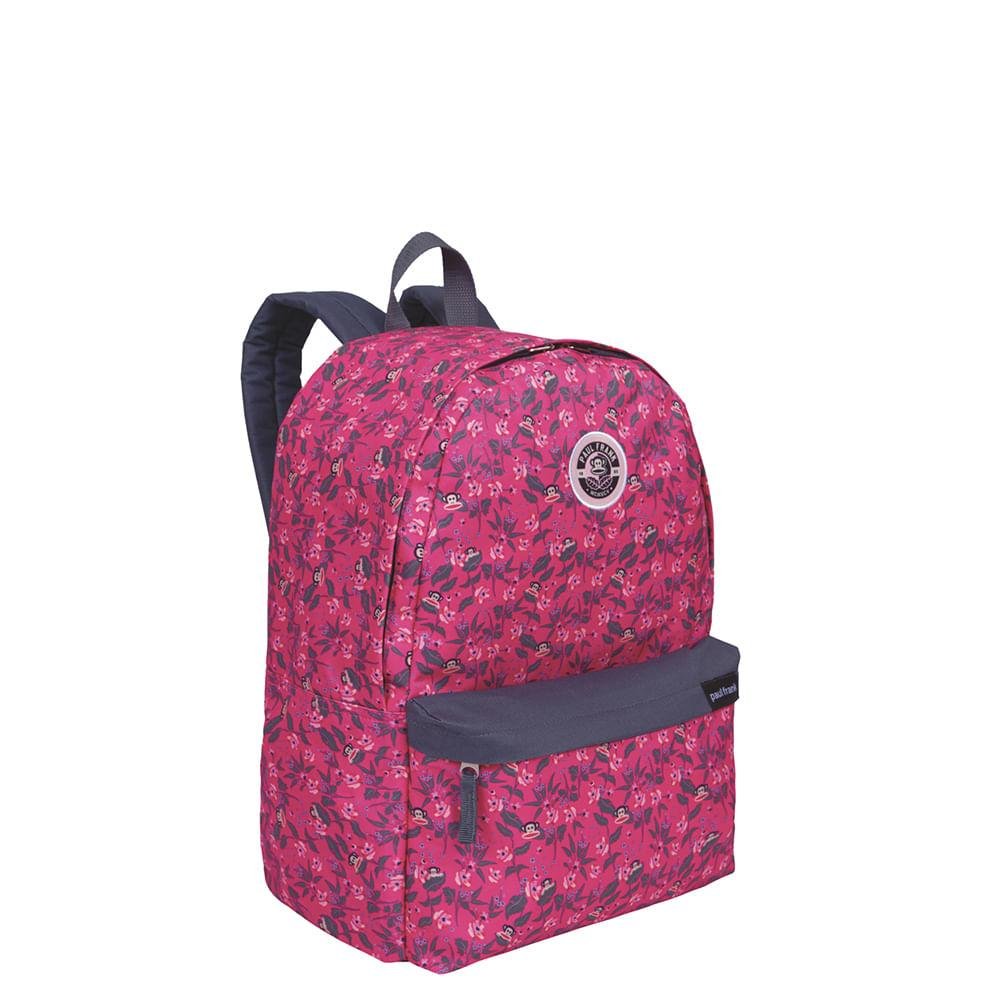 Mochila Grande Paul Frank 21T01 Floral Rosa Rosa 4
