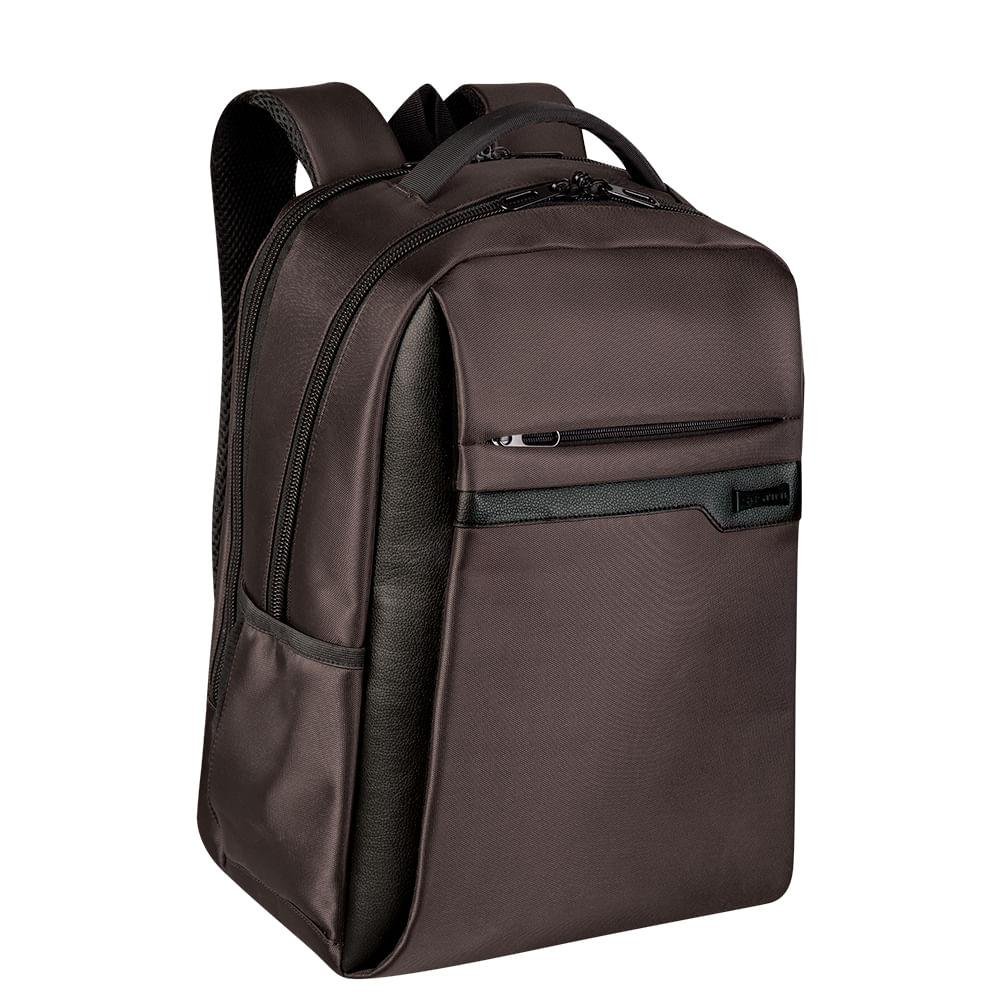 Mochila Grande 3 Compartimentos Laptop Sestini Prime Marrom Marrom 2