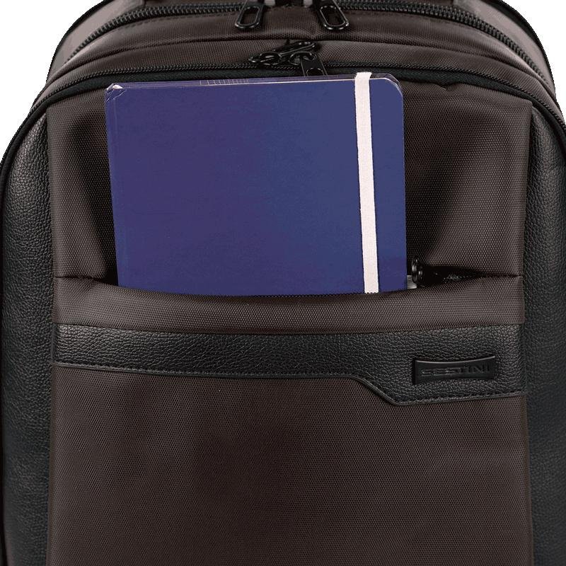 Mochila Grande 3 Compartimentos Notebook Sestini Prime Marrom Marrom 6