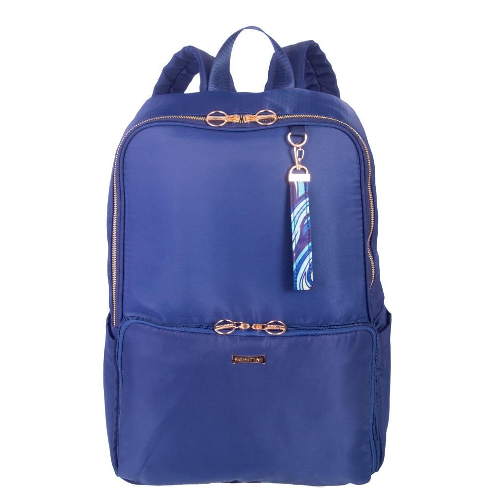Mochila Grande Notebook Executiva Sestini Scarf II - Azul Azul 1