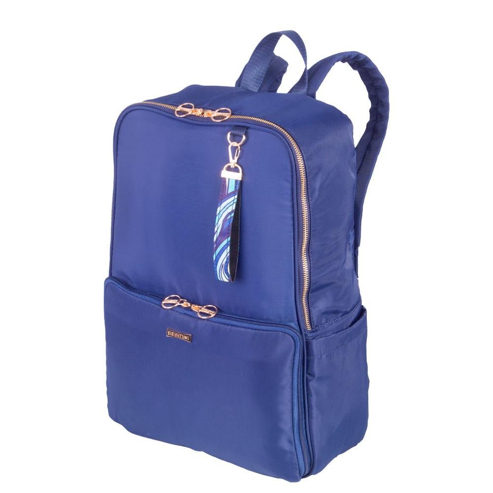 Mochila Grande Notebook Executiva Sestini Scarf II - Azul Azul 3