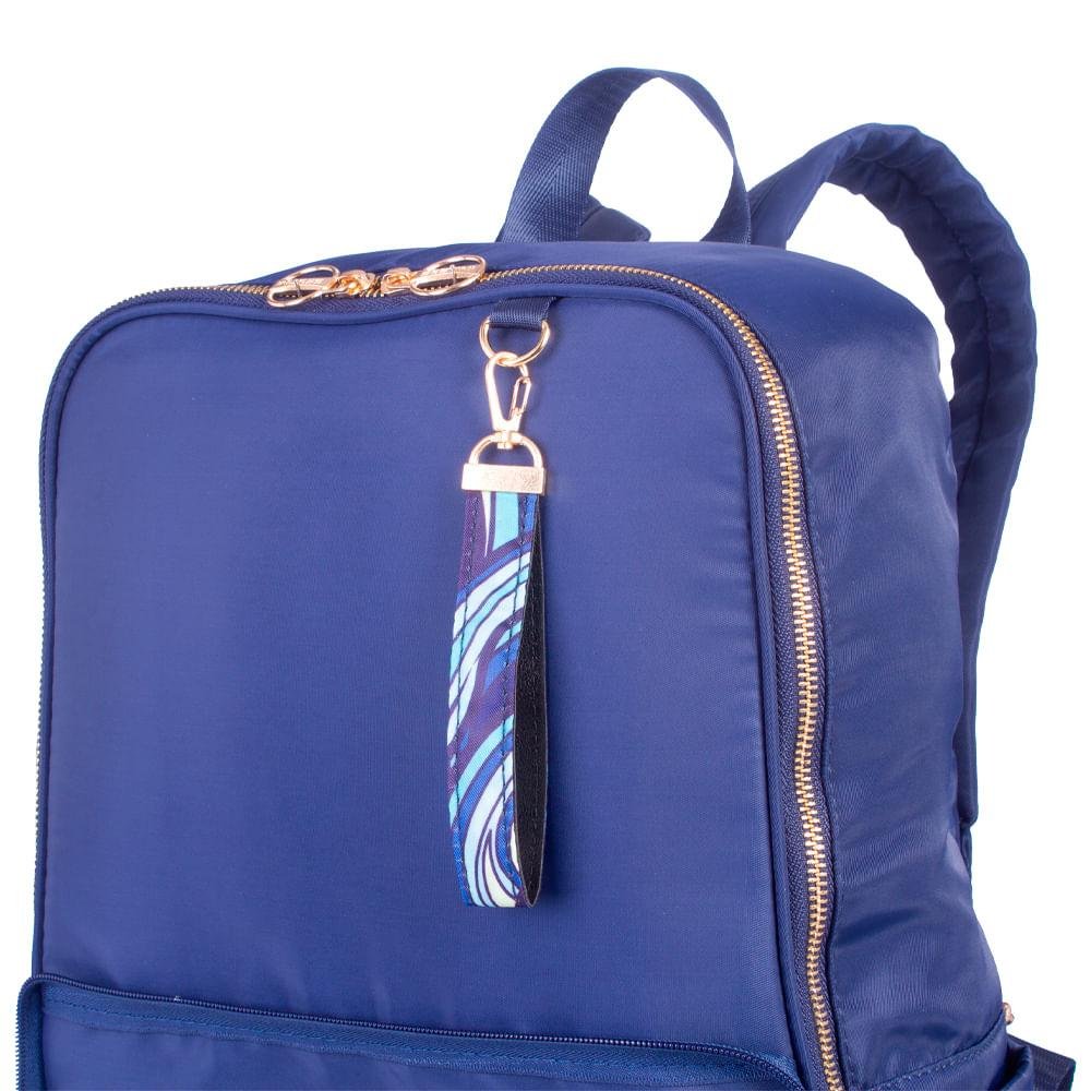 Mochila Grande Notebook Executiva Sestini Scarf II - Azul Azul 6