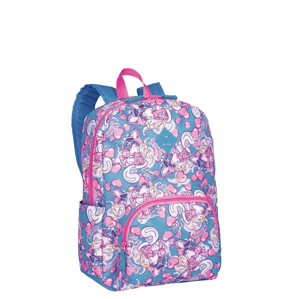 Mochila Sestini Happy Gatinhos Multicores 2