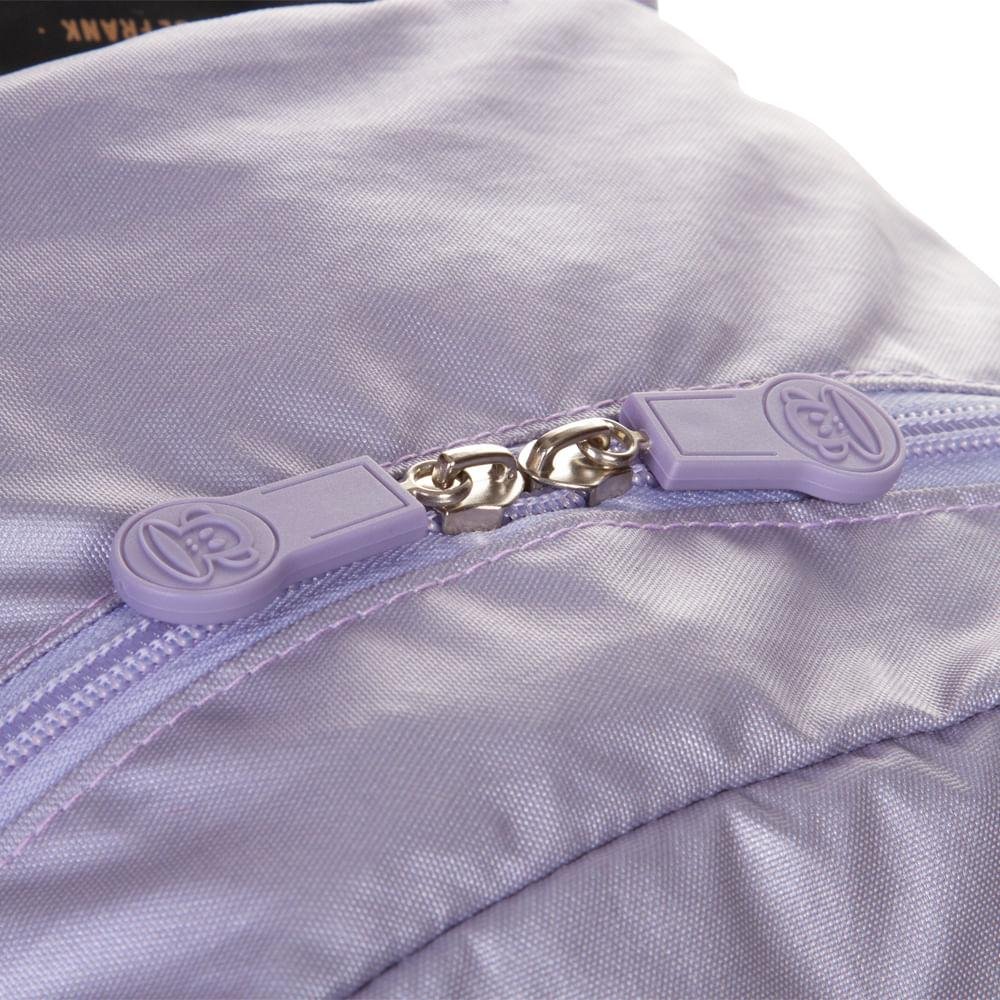 Mochila Média com Tampa Paul Frank - Lilás Metálico Roxo 6