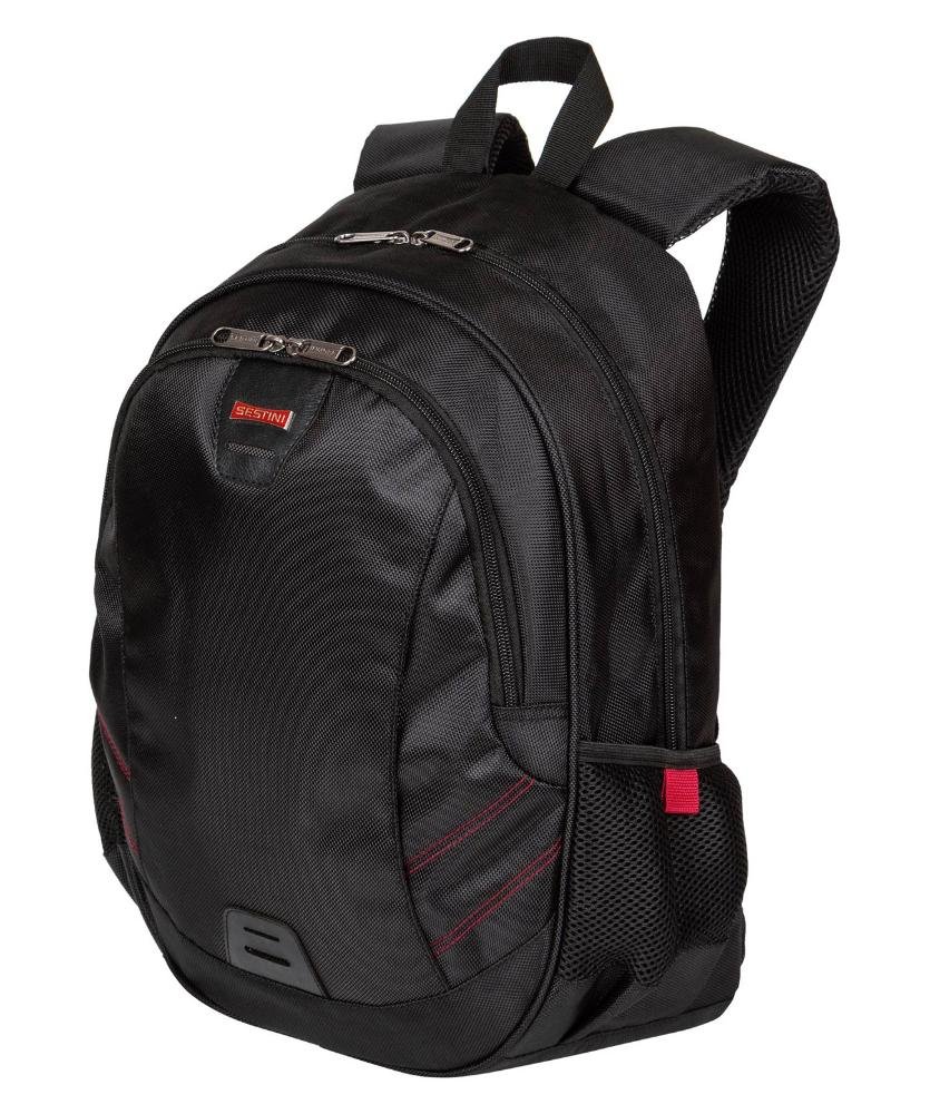 Mochila Grande Notebook Sestini Harvest Preto Preto 2