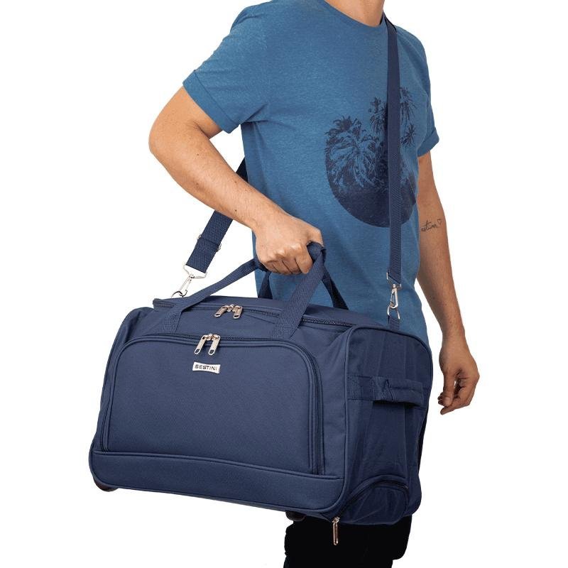 Sacola Média com Carrinho Move Azul Marinho Azul 6