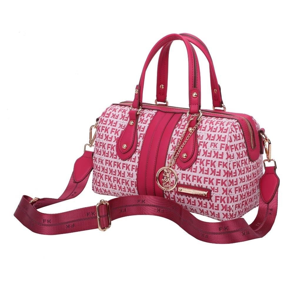 Bolso Tipo Bowling Grande Con Asa Y Bandolera - Capacidad Amplia, Medidas 32x22x11 Cm, Sintético