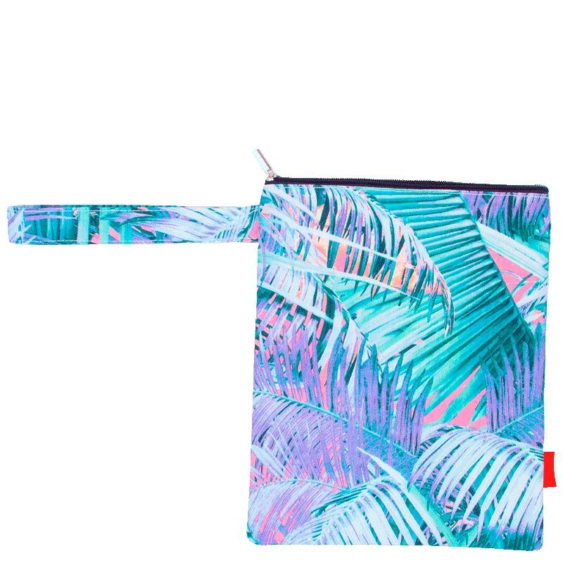 Bolsa com Alça de Mão Colorido - Folhas Multicores 2