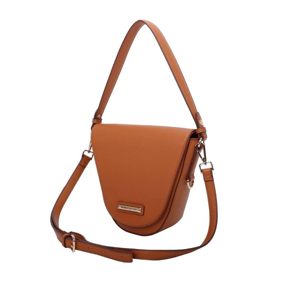 Bolsa Tiracolo Média Fellipe Krein SS23 Napa FK543 Marrom - Caramelo Marrom 6