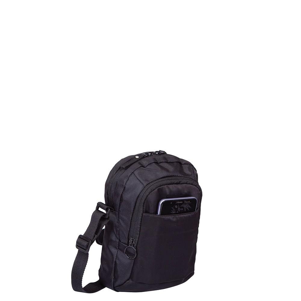 Bolsa Tiracolo Sestini Focuz F Preto Preto 2