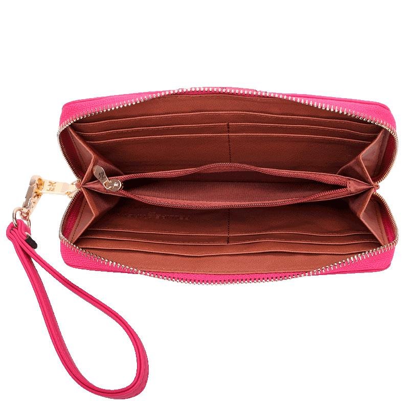 Carteira Zíper com Alça de Mão Fellipe Krein SS23 Alça Nailon Rosa - Pink Rosa 4