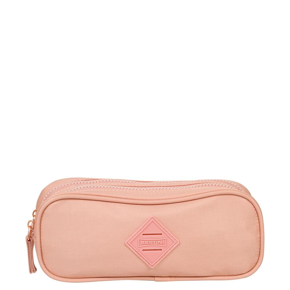 Estojo Especial 2 Compartimentos Crincle Nude