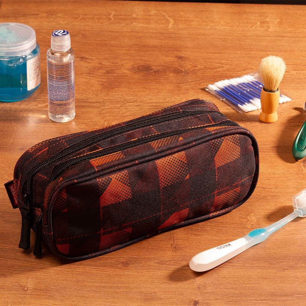 Estojo/Necessaire 2 Compartimentos Enjoy Multicores 14