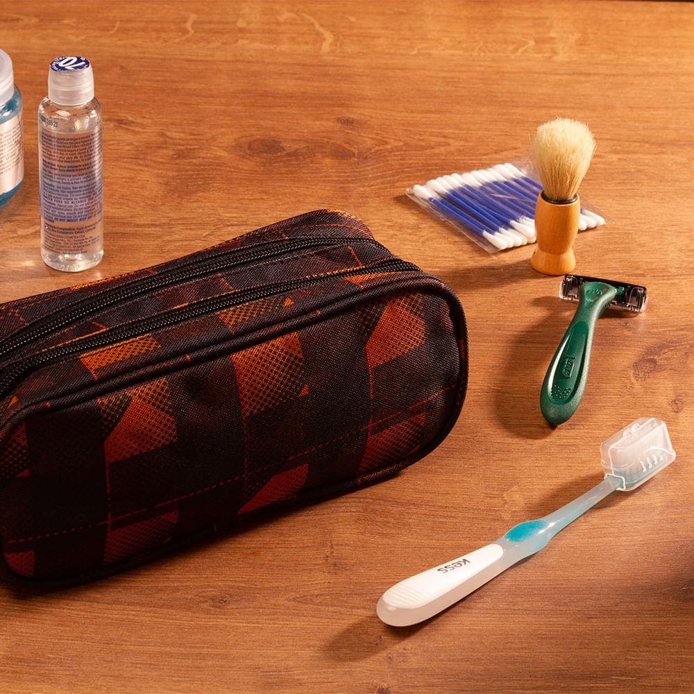 Estojo/Necessaire 2 Compartimentos Enjoy Multicores 5