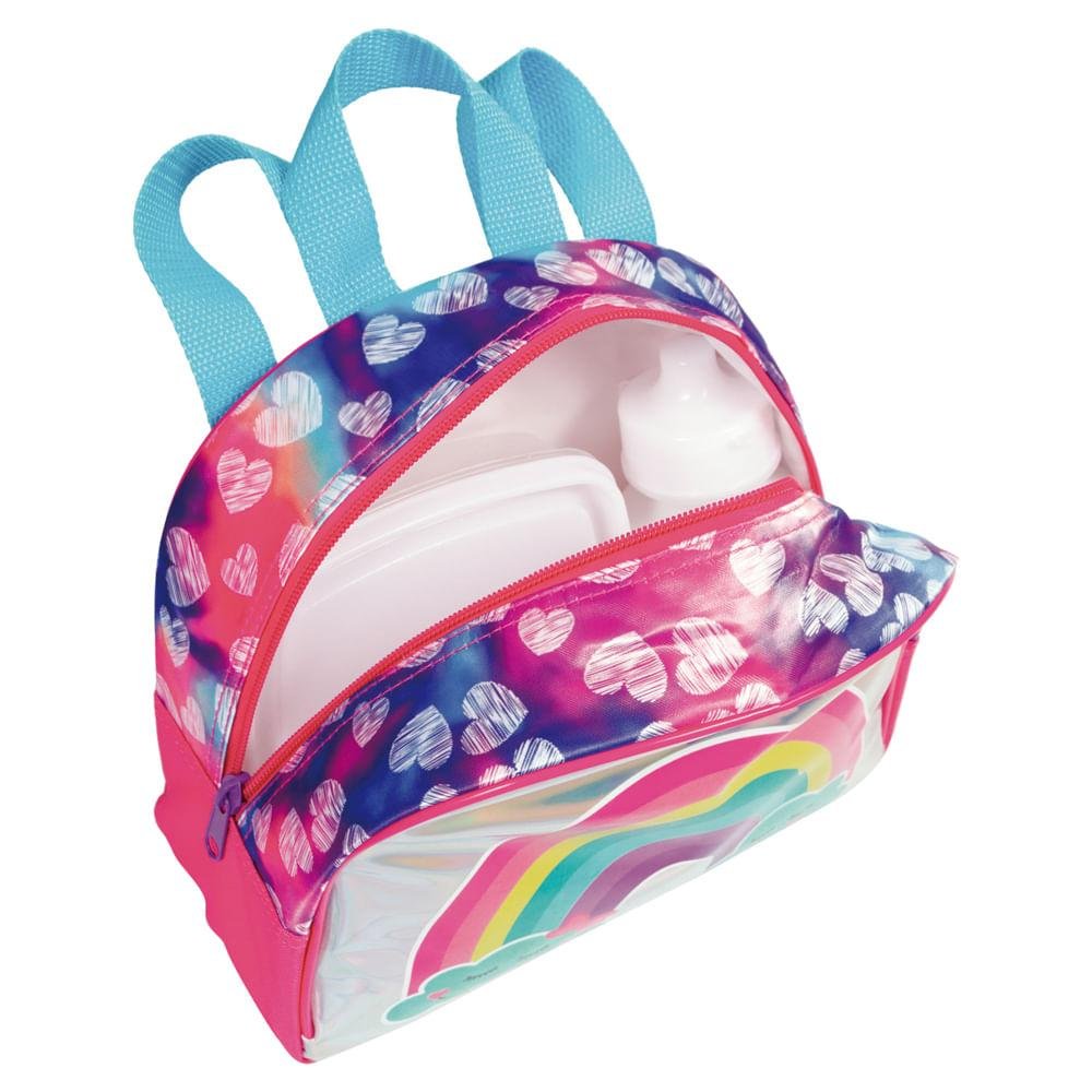 Lancheira Grande Sestini 21X Arco Iris Colorido Multicores 4