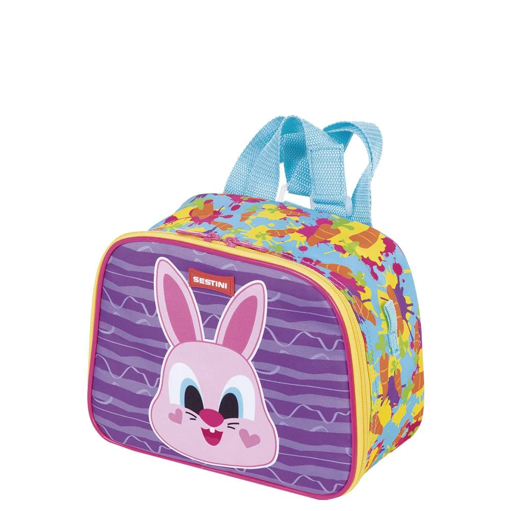 Lancheira Pequena 2 em 1 Sestini Kids X Coelho - Colorido Roxo 2