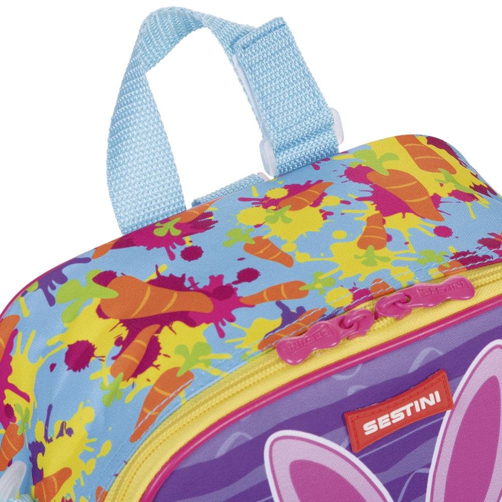 Lancheira Pequena 2 em 1 Sestini Kids X Coelho - Colorido Roxo 7