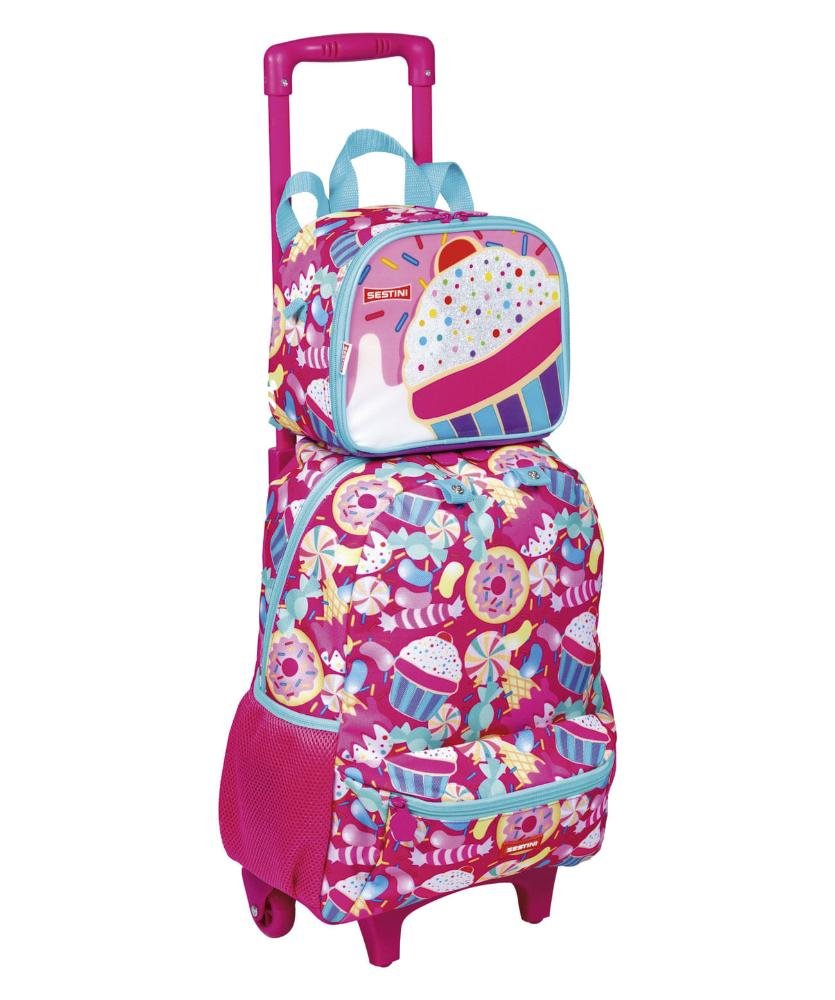 Lancheira Pequena Sestini 20Y Cupcake Colorido Multicores 4