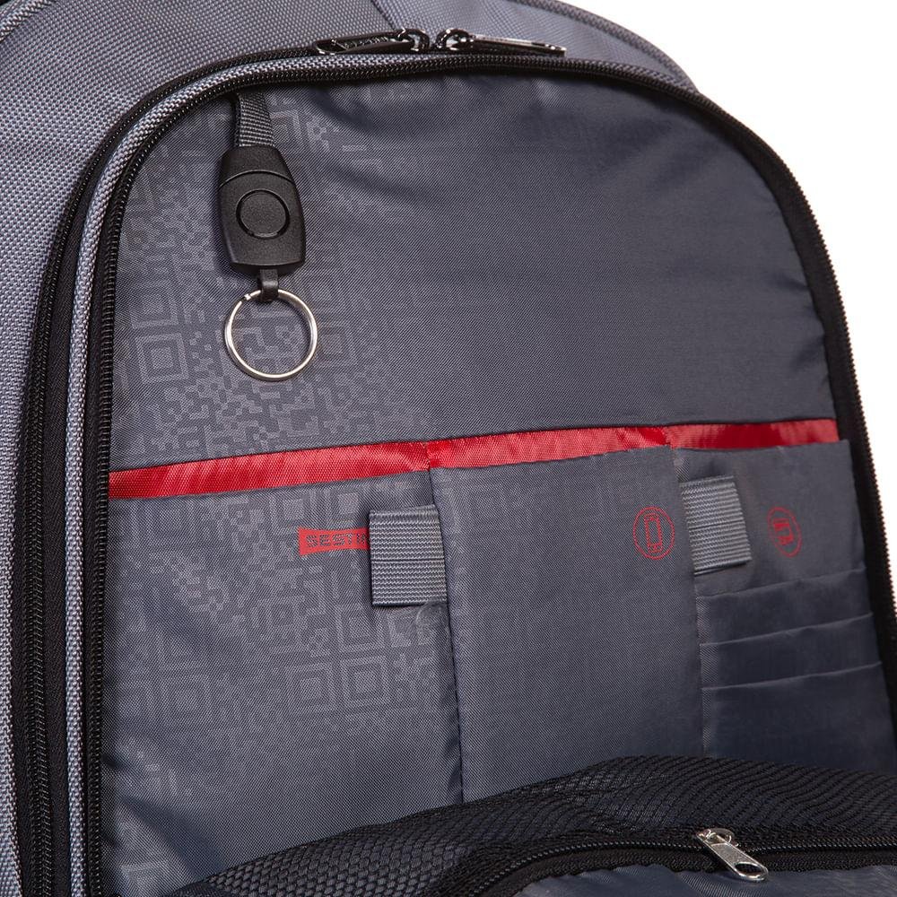 Mochila Carrinho com Rodas 360º 2 em 1 Sestini Web 3.0 Plus - Cinza Cinza 5