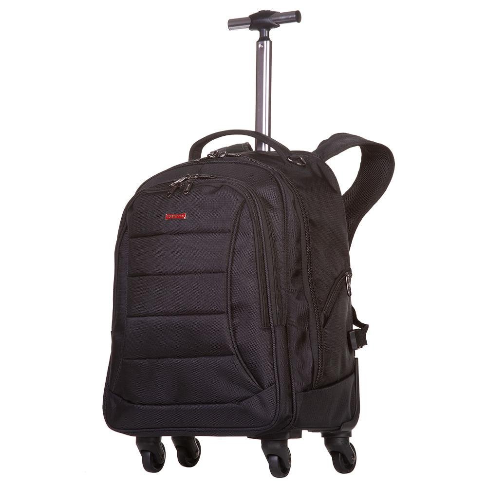 Mochila Carrinho com Rodas 360° 2 em 1 Sestini Web 3.0 Plus - Preto Preto 2