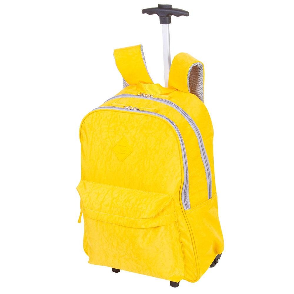 Mochila Carrinho Externo Sestini Rolling Crinkle - Amarelo Amarelo 2