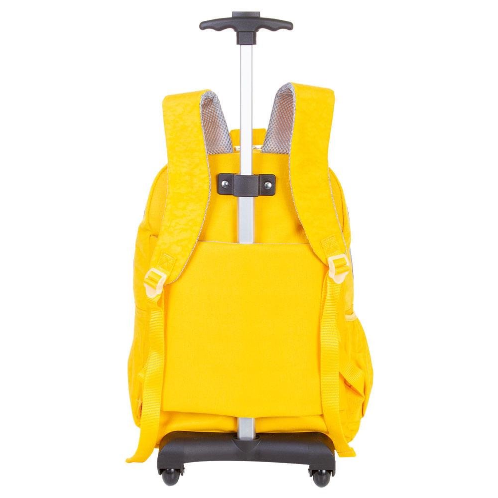 Mochila Carrinho Externo Sestini Rolling Crinkle - Amarelo Amarelo 4