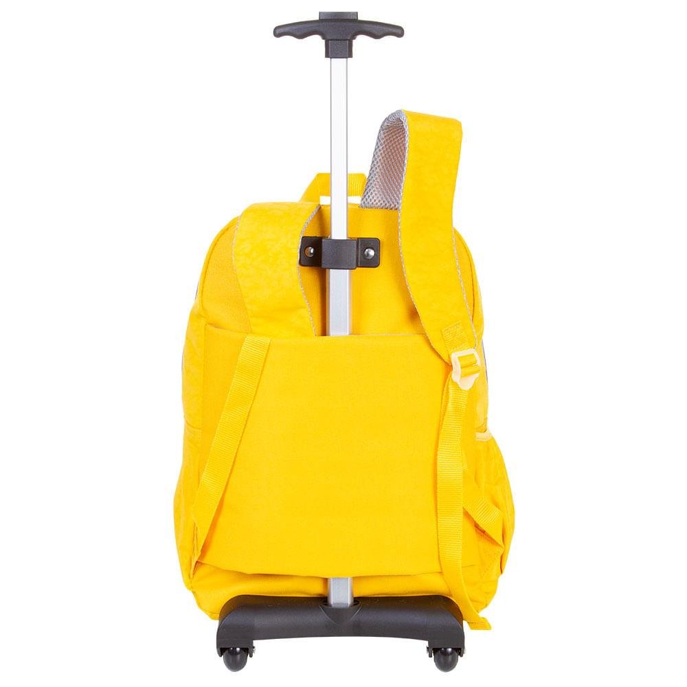 Mochila Carrinho Externo Sestini Rolling Crinkle - Amarelo Amarelo 6