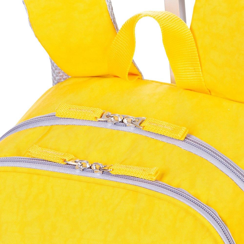 Mochila Carrinho Externo Sestini Rolling Crinkle - Amarelo Amarelo 8