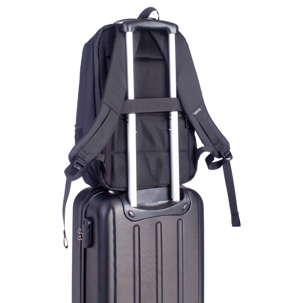 Mochila Grande 2 Compartimentos Dry - Preto Preto 11