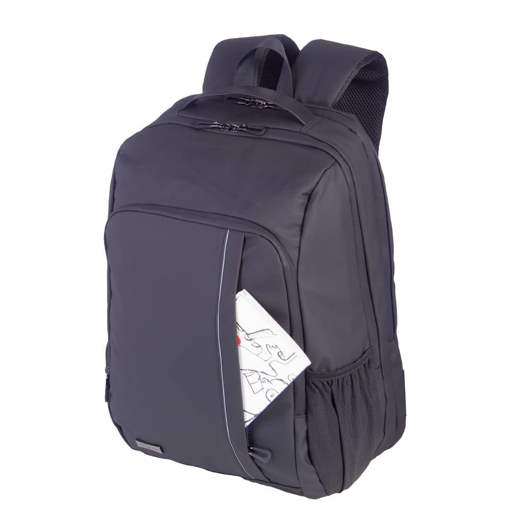 Mochila Grande 2 Compartimentos Dry - Preto Preto 12