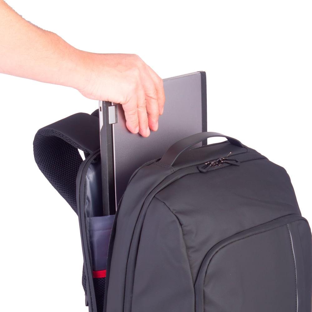 Mochila Grande 2 Compartimentos Dry - Preto Preto 14